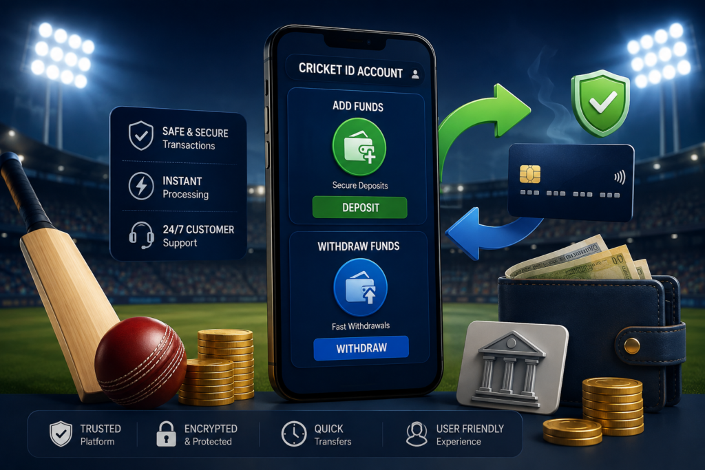 Deposits and Withdrawals Guide for Online Cricket ID Accounts