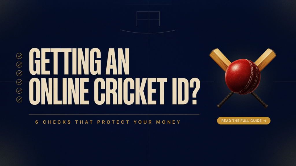 Getting an Online Cricket ID? 6 Checks That Protect Your Money